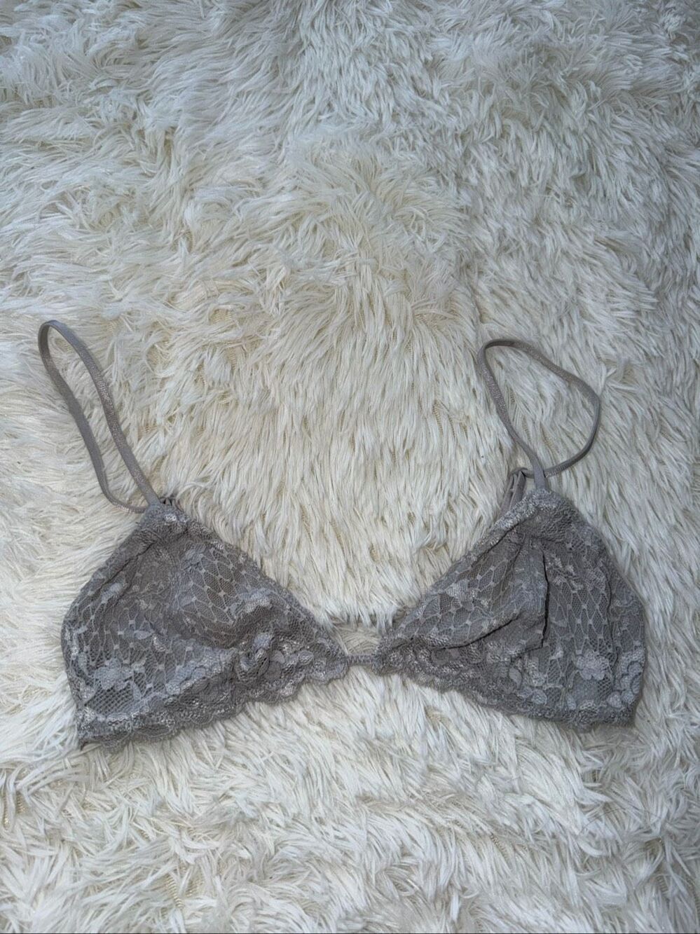 Free people bra size S gray lace
